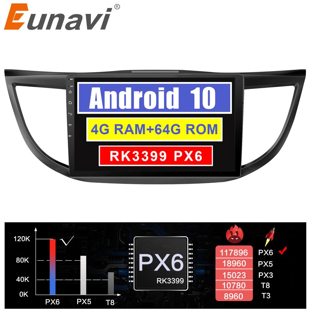 Eunavi 2 din Touch screen Car Radio Multimedia player For Honda CRV 2012-2016 GPS Stereo NO DVD 1024*600 HD Android 10