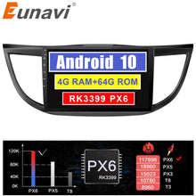 Charger l&#39;image dans la galerie, Eunavi 2 din Touch screen Car Radio Multimedia player For Honda CRV 2012-2016 GPS Stereo NO DVD 1024*600 HD Android 10