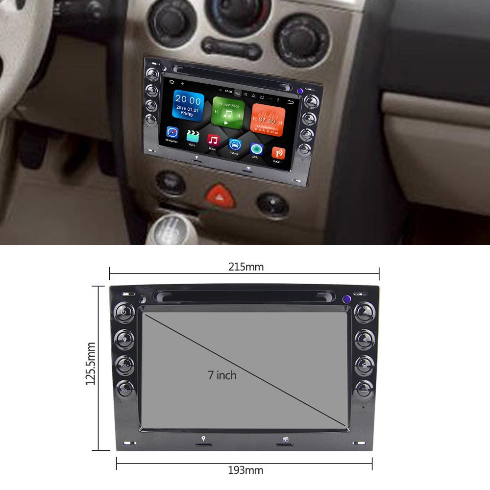 Eunavi 2 din Android 10 samochodowy odtwarzacz multimedialny dla Renault Megane 2 ii 2006 2007 2008 2009 2010 Automotivo DVD Radio GPS DSP 4G