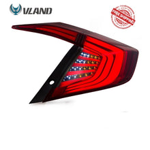 Laden Sie das Bild in den Galerie-Viewer, VLAND Tail lights Assembly for Honda Civic 10 Gen 2016-2019 Taillights Tail Lamp with Turn Signal Reverse Lights DRL light