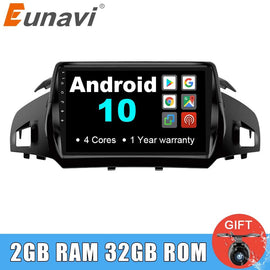 Eunavi 2 Din Android 10 Car Radio Multimedia Stereo Video Navigation GPS For Ford Kuga 2013-2017 2din headunit RDS WIFI