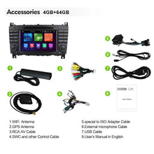 Załaduj zdjęcie do przeglądarki galerii, Eunavi 2 DIN Android 10 Car Radio Stereo GPS For Mercedes Benz W203 W209 W219 W169 A160 2004 2005 2006 -2008 Multimedia 2Din DVD