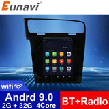 Eunavi 2 Din Android Car Radio For VW Volkswagen Golf 7 Golf7 2013-2015 Multimedia Video Player Vertical Tesla screen GPS