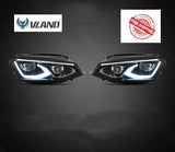 VLAND LED Headlamp Car Headlights Head Light Assembly For Volkwagen VW Golf 7 Mk7 2013-2017 2018 With Welcome And Breathing Blue