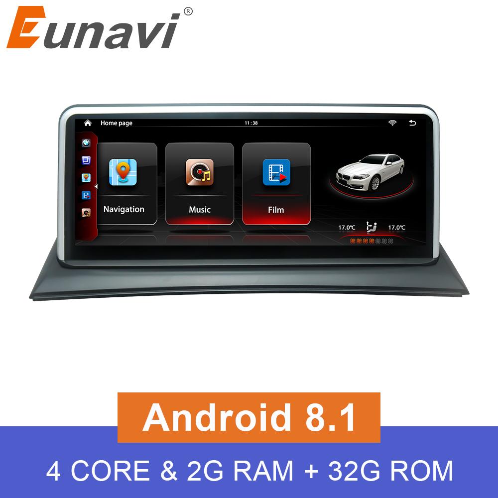 Eunavi 10.25" Android 8.1 IPS screen car radio multimedia player For BMW X3 E83 2003-2010 Quad Core gps navigation Head unit