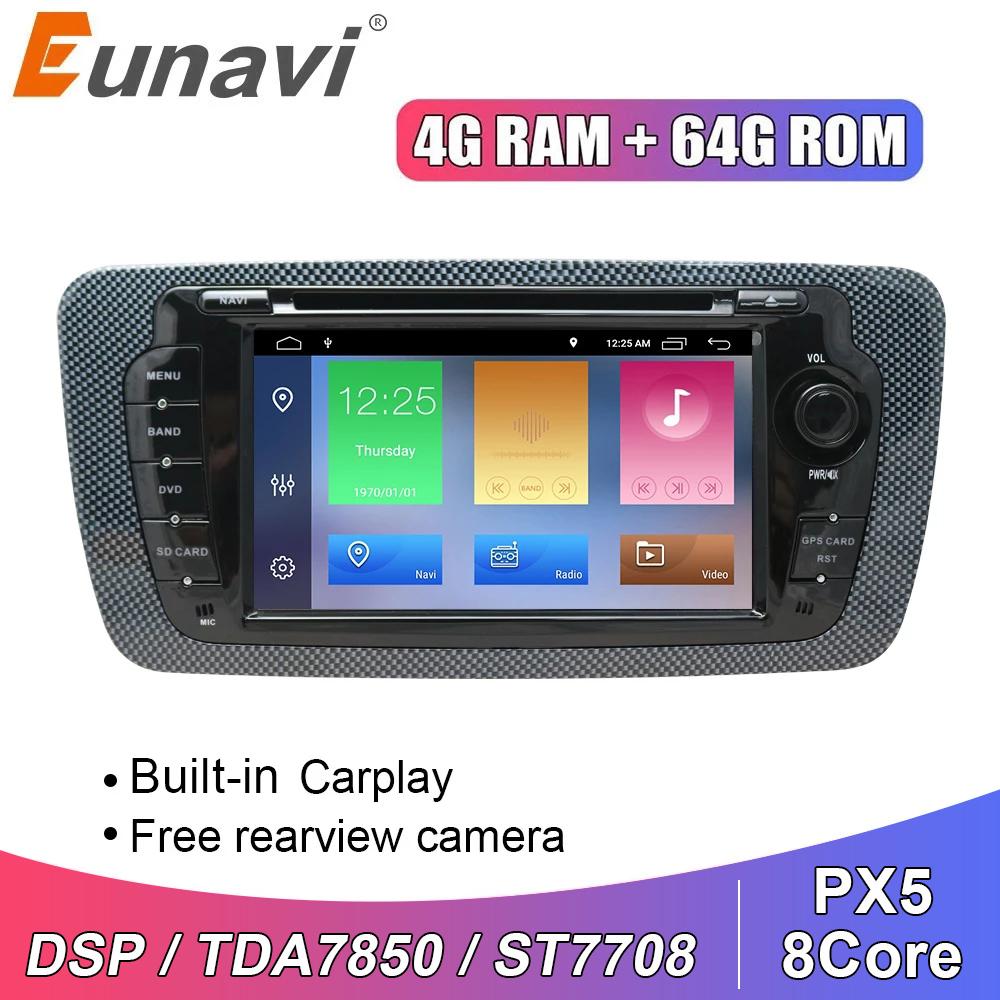 Eunavi 2 Din Tsar Radio Audio DVD dla Seat Ibiza shi 2009 2010 2011 2012 2013 odtwarzacz multimedialny ZG VIFI 2din nawigacja GPS