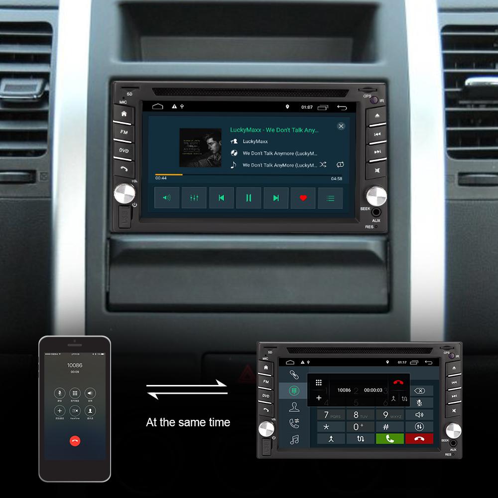 Eunavi 2 Din Android 10 System Car Multimedia Player auto dvd radio stereo audio 2din GPS Navigation WIFI DSP TDA7851 USB