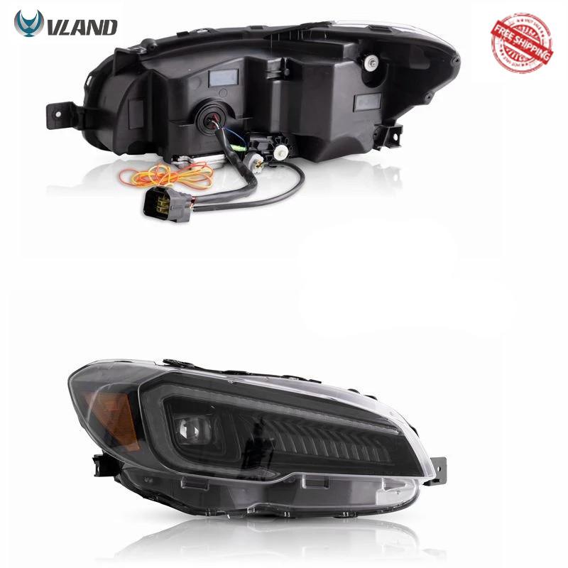 VLAND Factory For WRX 2015-UP With Squential Indicator in LED Dual beam Lens Design Plug And Play