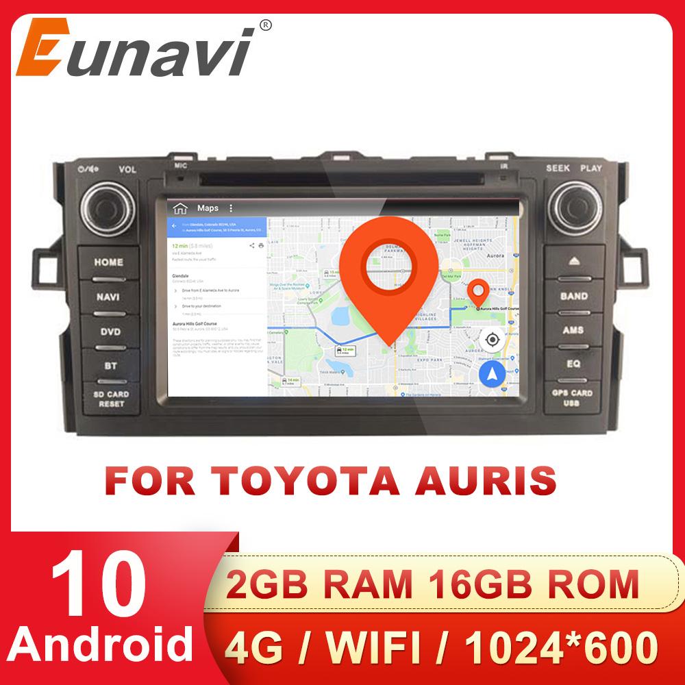 Eunavi 7'' Android 2 din Car Radio DVD GPS Auto For Toyota Auris Hatchback Audio Navigation Multimedia Player 2DIN 4G Head unit