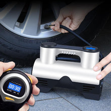 Laden Sie das Bild in den Galerie-Viewer, Car air pump charging wireless air pump tire air pump high-power air compressor portable digital display intelligence