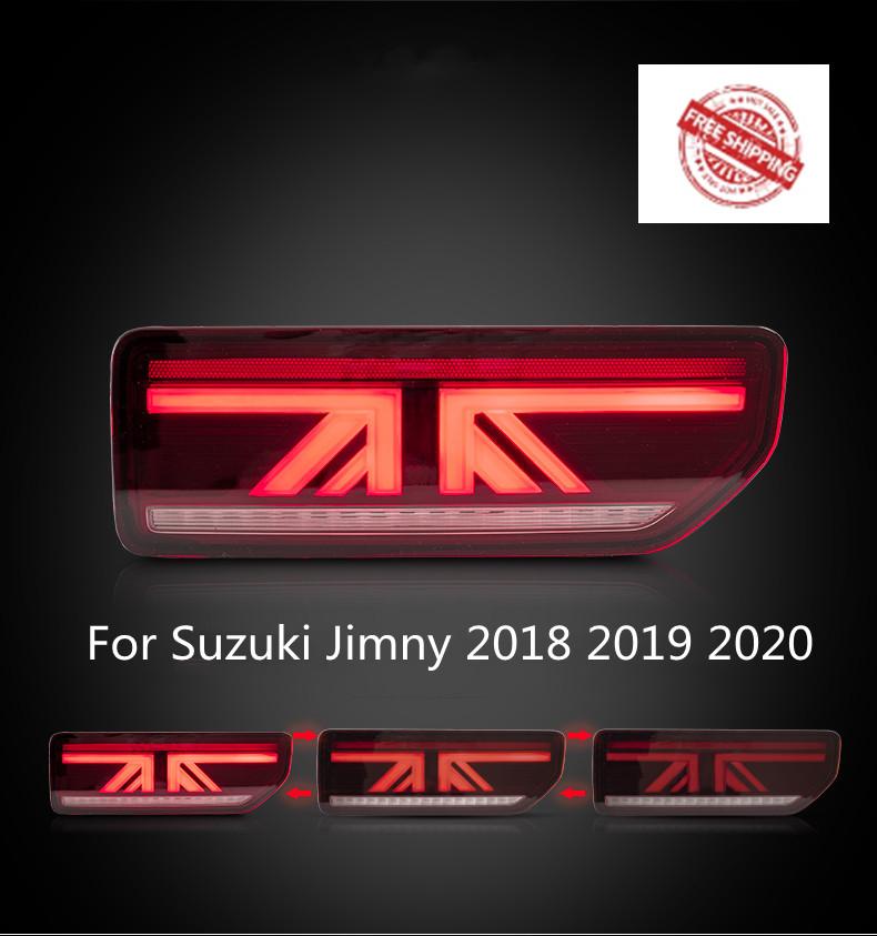 Samochód 12V LED światła tylne dla suzuki jimny tylny kierunkowskaz światło hamowania lampa cofania reflektor Stop światło tylne 2018 2019 2020