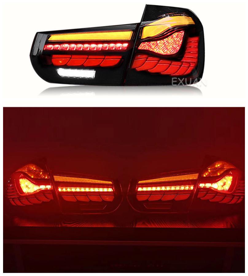 Nadaje się do BMW 3 Series Zmodyfikowany M4 Dragon Scale tylny zespół światła LED biegnąca woda Turn Signal Tail Light13-19