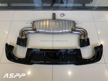 Cargar imagen en el visor de la galería, RS3 Style Rear Diffuser With Exhaust for 17-19 Audi A3 S-line Hatchback,ASPP  Auto Body Kit for Audi