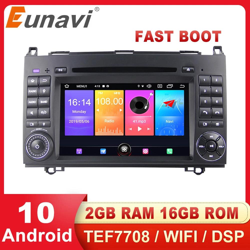 Eunavi 2 Din Android DSP Car Radio dvd GPS player For Mercedes Benz B200 A B Class W169 W245 Viano Vito W639 Sprinter W906