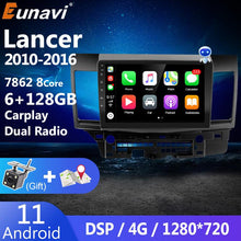 Cargar imagen en el visor de la galería, Eunavi 4G 2 Din Android 11 For Mitsubishi Lancer 2010 - 2016 Car Radio Multimedia Video Player Android Auto CarPlay 2din DVD GPS