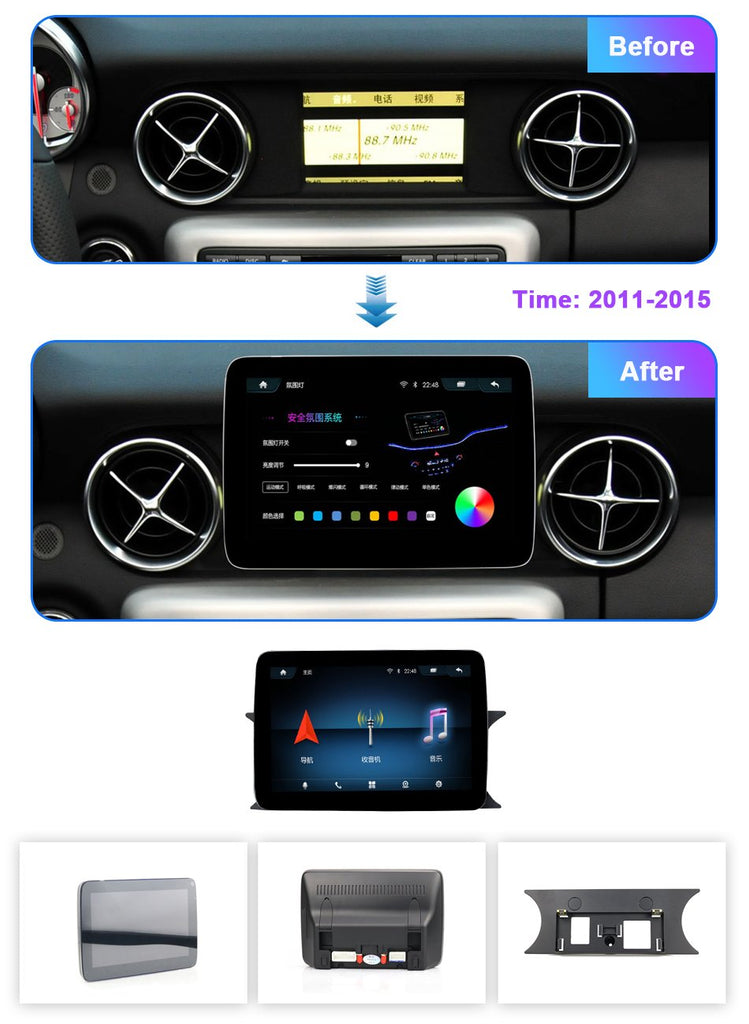 Eunavi Android Car Radio Multimedia Video Player For Mercedes Benz SLK CLASS R172 Benz SL CLASS R231 2011-2019 NTG4.5 NTG5.0