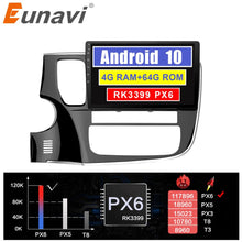 Załaduj zdjęcie do przeglądarki galerii, Eunavi 2 din car radio stereo multimedia for Mitsubishi Outlander 2017 2Din headunit GPS TDA7851 audio navigation Android 10