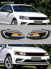 Cargar imagen en el visor de la galería, VLAND Headlamp Car Assembly fit for Volkswagen JETTA 2011-2019 Headlight Full LED Headlamp with DRL Sequential Turn Signal