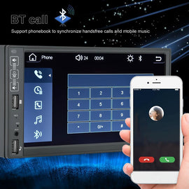 Eunavi 2 din Car Radio  FM Car Multimedia Player 2 DIN autoradio For NISSAN Universal 2 din Auto Stereo with Carplay AA