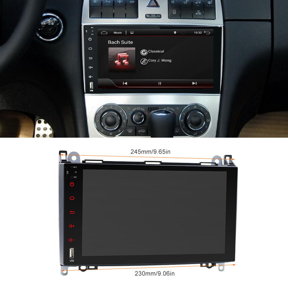 Eunavi 2 Din Autoradio Multimedia Player Android 10 Automotivo Für Mercedes/Benz/Sprinter/B200/B-Klasse/W245/B170/W169 GPS Stereo