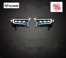 Załaduj zdjęcie do przeglądarki galerii, Vland Car Lamp Assembly For Ford Ranger 2015 2016 2017 2018 2019 2020 T6 T7 Headlights Full LED Front Lights Dynamic Turn Signal