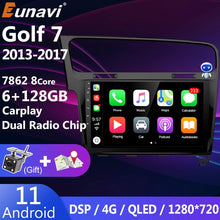 Cargar imagen en el visor de la galería, Eunavi 4G 1280*720 2 Din Android 11 Car Radio Multimedia Video Player For VW Golf 7 Golf7 2013 - 2017 2DIN DVD GPS Head Unit