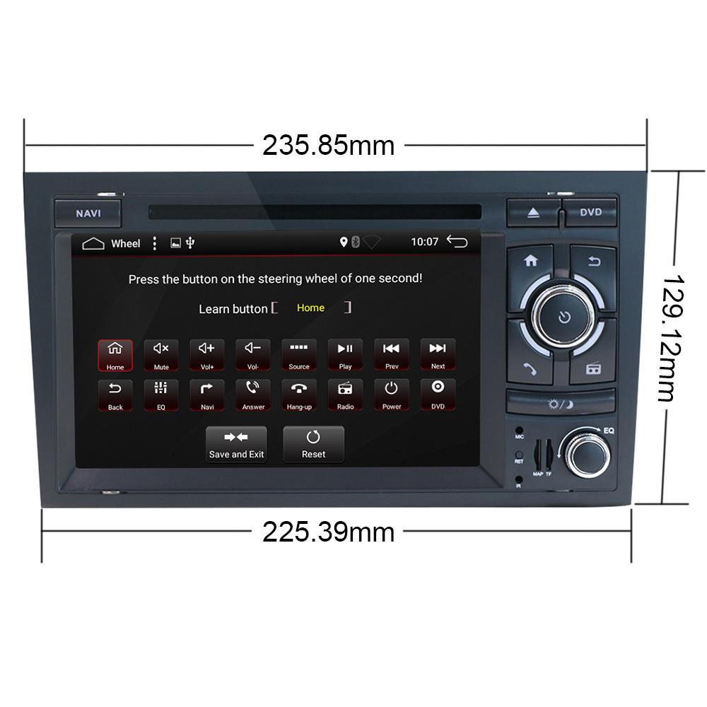 Eunavi 2 Din Tsar radiowy odtwarzacz multimedialny motoryzacyjny dla Audi Ach Sch 2002-2008 2din stereo dvd cd nawigacja gps ChG SHCHGB radioodtwarzacz