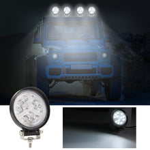 Cargar imagen en el visor de la galería, Round 4 inch Built in Working Light Square Lens with DRL 2 Wire x-shape for Off-road Vehicles Pickup Truck