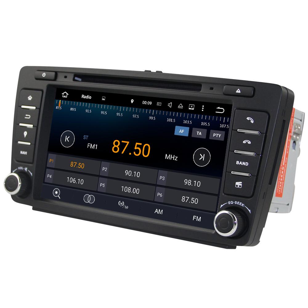 Eunavi 2 din Android 9.0 samochodowy odtwarzacz multimedialny dla Skoda Octavia 2014 2015 A7 2din radio samochodowe stereo dvd nawigacja GPS tda7851