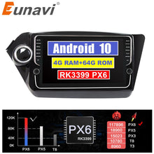 Cargar imagen en el visor de la galería, Eunavi 2 Din Android 10 Car radio GPS For Kia k2 rio 3 4 2010-2016 Multimedia stereo navigation Autoradio TDA7851 4GB 64GB