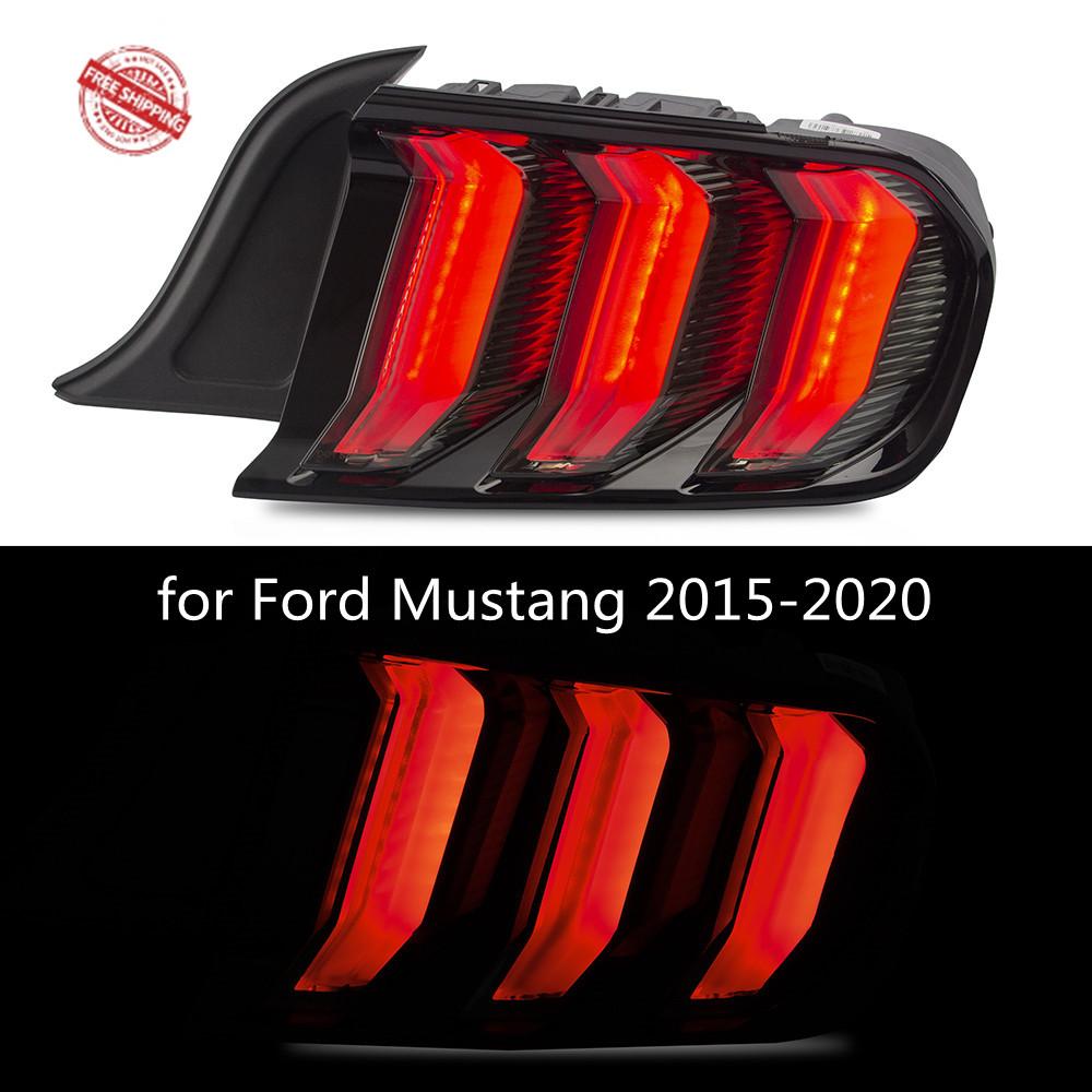 VLAND Tail lamp assembly for Ford Mustang 2015-2020 Tail light with Sequential Turn Signal Reverse Lights Plug and Play