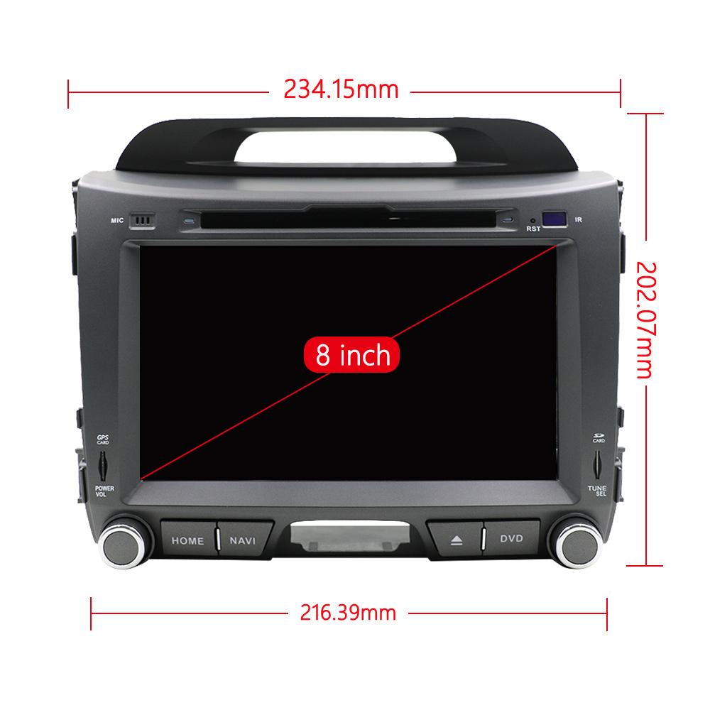 Eunavi 2 din Android 10 car dvd radio for KIA sportage 2011 2012 2013 2014 2015 headunit gps navigation 2din multimedia stereo