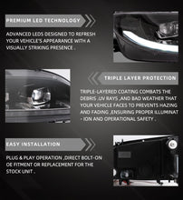 Cargar imagen en el visor de la galería, VLAND Car Lamp Assembly For Mazda 6 Headlight 2003-2015 With Start Up Animation DRL Full LED Front Lights Sequential Turn Signal