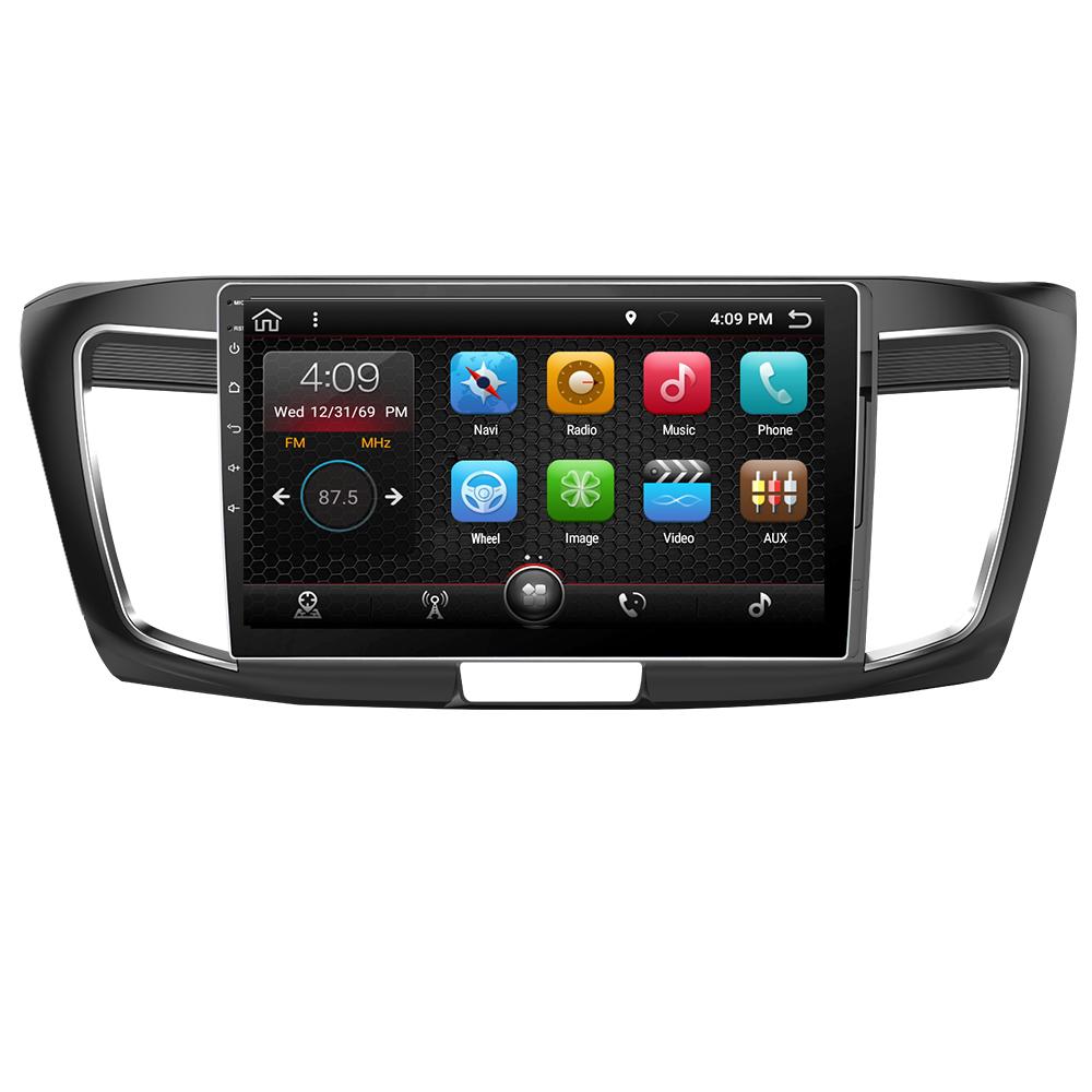 Eunavi 2 din Android 10 Car Radio Multimedia Player For Honda Accord 9th 2013-2016 GPS Navigation touch screen 1024*600 RDS WIFI