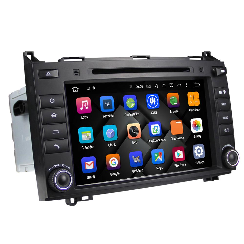 Eunavi 2 Din Android 9 Car multimedia DVD Radio GPS For Mercedes/Benz C Class W203 2004-2007 C200 C230 C240 C320 C350 CLK W209