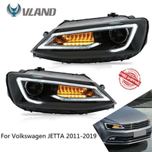 Load image into Gallery viewer, VLAND Headlamp Car Assembly Fit For Volkswagen JETTA 2011-2019 Headlight Full LED Headlamp With DRL Sequential Turn Signal