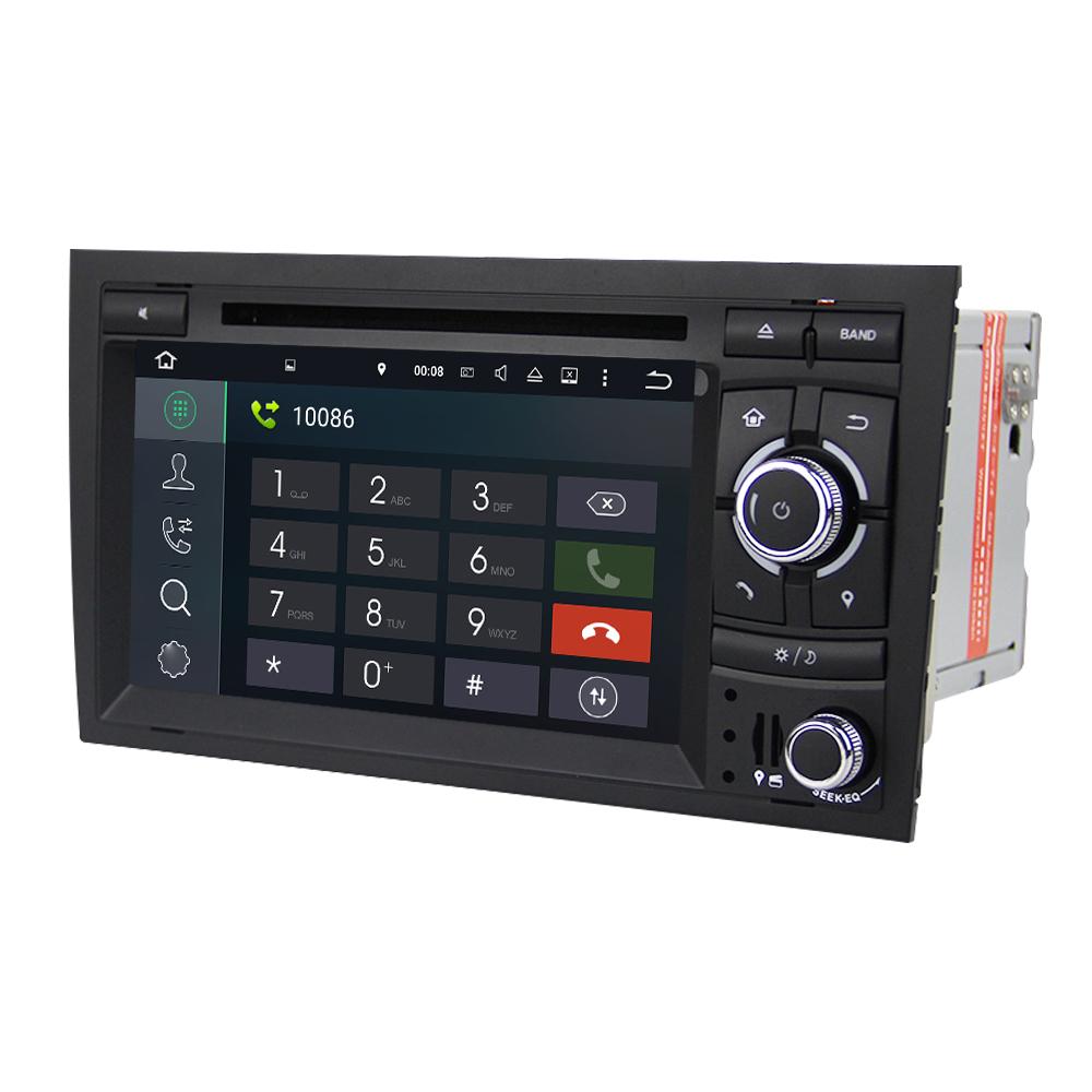 Eunavi 2 din Android 9 GPS 2 Din Autoradio Stereoanlage Für Audi / A4 / S4 Multimedia 8 Kerne 4GB 64GB Auto DVD Radio 2din Headunit