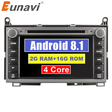 Załaduj zdjęcie do przeglądarki galerii, Eunavi 2 din Quad core Android 8.1 Car DVD For TOYOTA AVENSIS 7 inch Radio GPS Navi Stereo head unit Multimedia player in dash