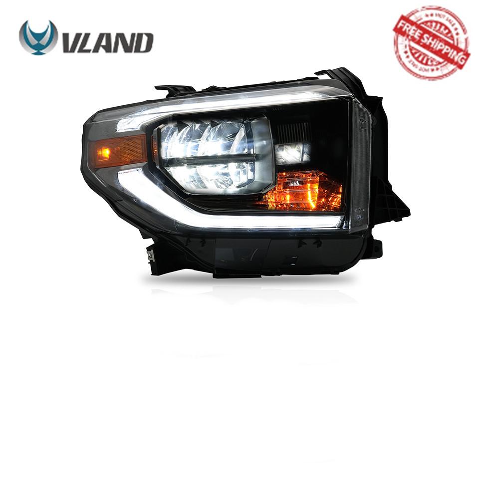 VLAND Headlamp Car Headlights Assembly for Toyota Tundra 2014 2015 2017-2020 Head light