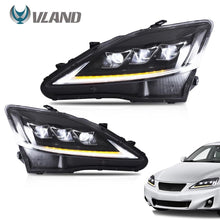 Laden Sie das Bild in den Galerie-Viewer, VLAND Headlamp Headlight Assembly fit for LEXUS 2006-2013 IS250 IS350/2008-2014 IS F/2010-2015 SEDAN C CF Full LED Headlamp with