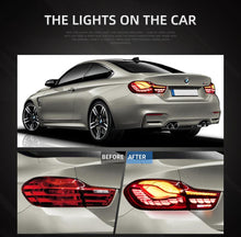 Load image into Gallery viewer, GTS OLED Style For BMW 4 Series VLAND Taillight F32 F33 F36 F82 F83 M4 Facelift Rear Lights LED 2014-2020 Sequential Turn Signal