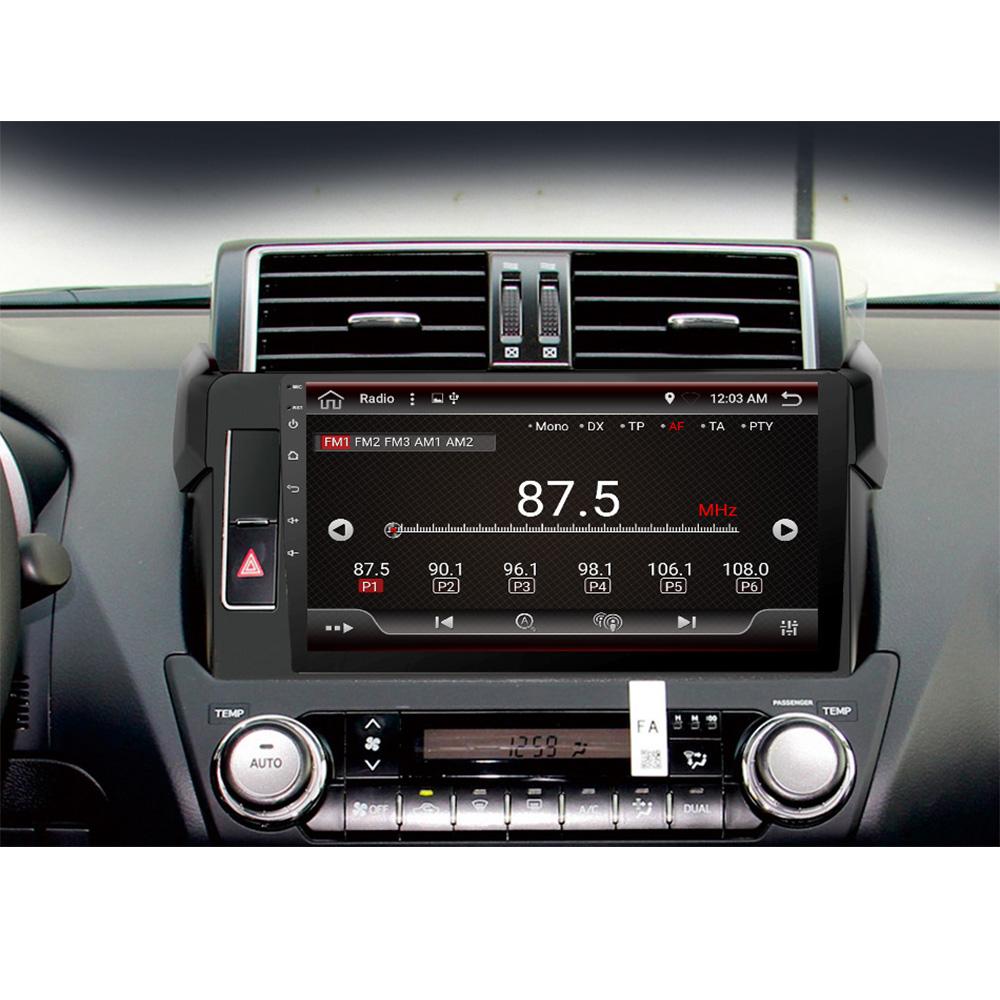 Eunavi Android 10 Autoradio For TEunavi Android 10 Autoradio dla Toyota Land Cruiser Prado 150 2013-2017 Radio samochodowe multimedialny odtwarzacz wideo nawigacja GPS 2 Din