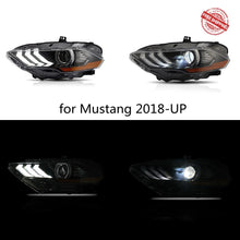 Charger l&#39;image dans la galerie, VLAND Full LED Headlights for Mustang 2018-UP Headlamp Assembly with DRL Sequential Turn Signal factory accessory car led lights