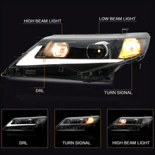 Charger l&#39;image dans la galerie, VLAND Headlamp Car Headlights Assembly for Toyota Camry 2012 2013 2014 Headlight with DRL moving turn signal Plug-and-play