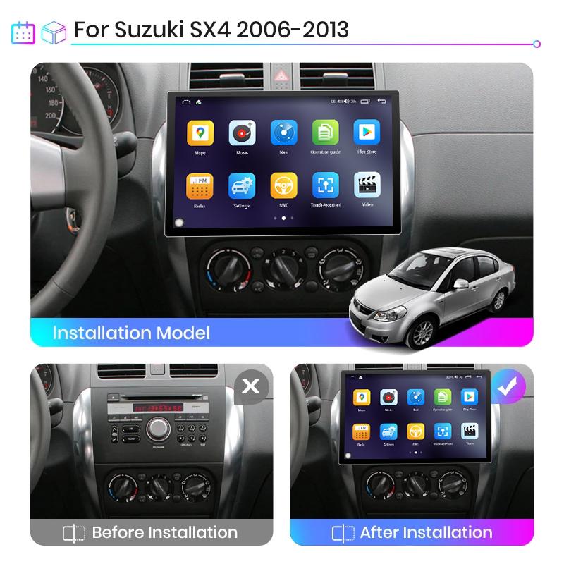 Eunavi 7862 13.1inch 2din Android Radio For suzuki SX4 2006 - 2013 Car Multimedia Video Player GPS Stereo 8Core 2K