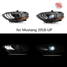 Załaduj zdjęcie do przeglądarki galerii, VLAND Full LED Headlights for Mustang  Headlamp Assembly with DRL Sequential Turn Signal factory accessory car led lights2018-UP