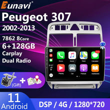 Załaduj zdjęcie do przeglądarki galerii, Autoradio 2din Android 11 car multimedia player for Peugeot 307 307CC 307SW 2002-2013 car radio GPS navigation WiFi Bluetooth 4G