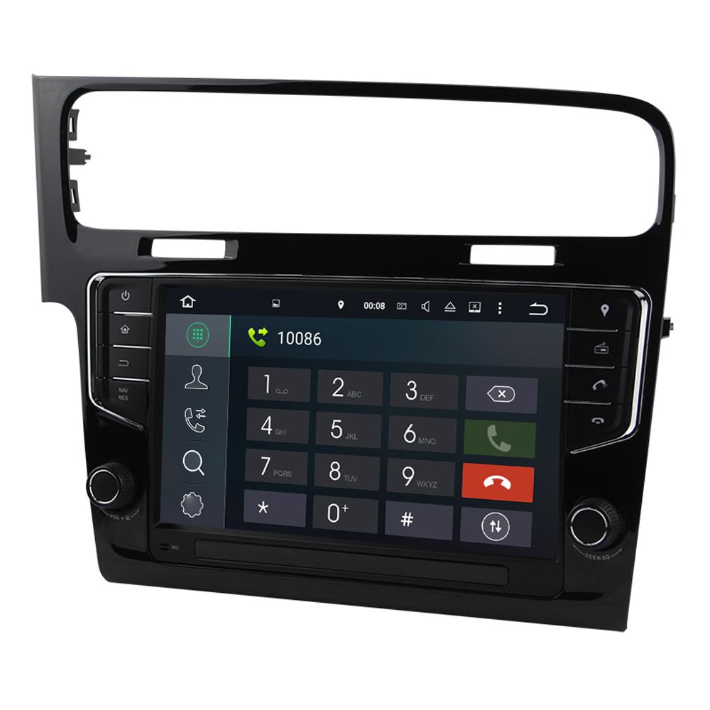 Eunavi Android Autoradio GPS Multimedia Player für VW GOLF 7 golf7 2013-2017 Headunit Navigation TDA7851 Auto Audio WLAN am