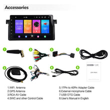 Charger l&#39;image dans la galerie, Eunavi Android 10 Car Multimedia Radio Player for BMW E46 M3 318i 320i 325i GPS One 1 din Autoradio Stereo Audio DSP 4G WIFI RDS