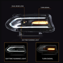 Załaduj zdjęcie do przeglądarki galerii, VLAND Car Headlamp Headlight Assembly Fit For Dodge Charger 2015-2019 Full LED Headlamp With DRL Sequential Turn Signal Light